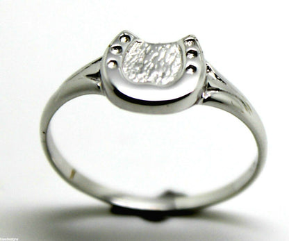 Size Q Kaedesigns, New Genuine Sterling Silver / 925, Lucky Horse Shoe Ring 226