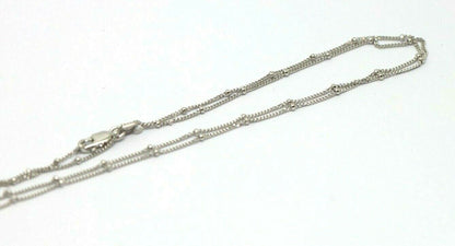 Genuine 9ct Yellow, Rose or White White Gold Diamond Cut Curb ball Necklace / Chain 45cm