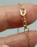18ct 750 Yellow Gold Belcher Cable Chain Necklace 50cm 3.79grams -Free express po