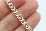 Sterling Silver Heavy Kerb Curb Chain Chain Necklace 50cm 39.7grams