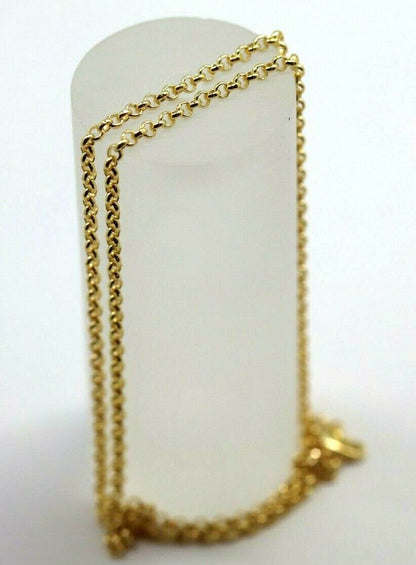 Genuine 9ct Yellow Gold Belcher Chain Necklace 50cm 6.1 grams