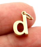 Kaedesigns New Genuine 9kt 9ct Genuine Solid Yellow, Rose or White Gold Initial Pendant d