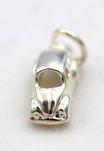 Genuine Sterling Silver 925 3D Car Automobile Pendant or Charm