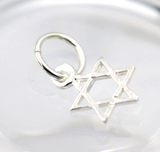 Sterling Silver 925 Moving Star of David Pendant / Charm -Free post