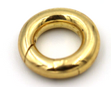 Genuine 14mm or 17mm 9ct Yellow Gold Round Spring Clasp Shortener Polished