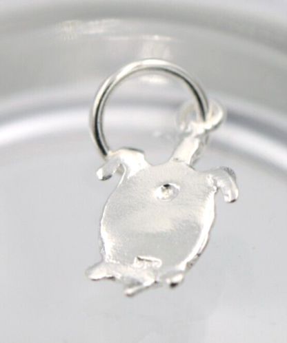 Genuine Sterling Silver 925 Turtle Charm / Pendant