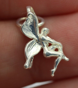 Genuine Sterling Silver 925 Fairy Charm / Pendant *Free Post Oz