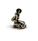 Sterling Silver 925 Rabbit Charm or Pendant charm + jump ring