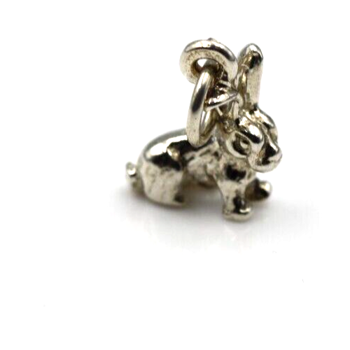 Sterling Silver 925 Rabbit Charm or Pendant charm + jump ring