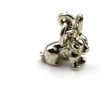 Sterling Silver 925 Rabbit Charm or Pendant charm + jump ring