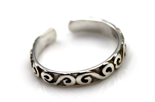 Kaedesigns New Genuine Sterling Silver Swirl Toe Ring