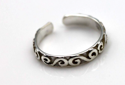 Kaedesigns New Genuine Sterling Silver Swirl Toe Ring