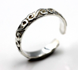 Kaedesigns New Genuine Sterling Silver Swirl Toe Ring *Free Post in oz