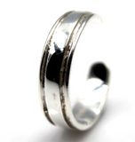 Kaedesigns New Genuine Sterling Silver Ridged 4mm Dome Toe Ring *Free Post in oz