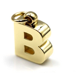Genuine 18ct 750 Genuine Solid Yellow, Rose or White Gold Initial Pendant B