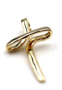 Kaedesigns New Small / Medium Modern 9ct 375 Yellow, Rose or White Gold Cross Crucifix Pendant
