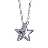 Genuine Sterling Silver 925 Star Pendant + Chain Necklace *Free Post In Oz