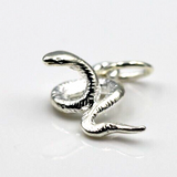 Genuine 925 Sterling Silver Snake Charm Or Pendant *Free in oz