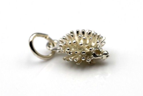 Genuine Sterling Silver 925 Echidna Pendant / Charm