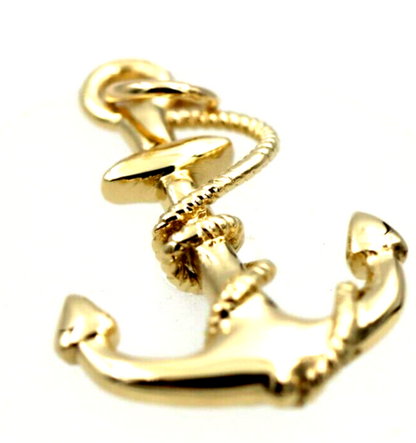 Genuine, Heavy 9ct 9kt Yellow, Rose or White Gold Large Solid Anchor Boat Pendant / Charm