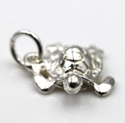 Genuine Sterling Silver 925 Turtle Charm / Pendant