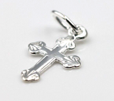New Genuine Small Sterling Silver Delicate Celtic Cross Pendant -Free post