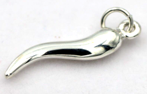 Genuine Sterling Silver 925 Lucky Horn Of Plenty Pendant / Charm -Free post
