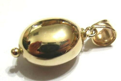 Kaedesigns New Genuine New 9ct 9kt Yellow, Rose or White Gold Oval Bubble Ball Pendant