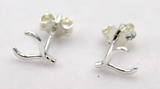 Kaedesigns New Sterling Silver Small Size Wishbone Stud Earrings *Free post