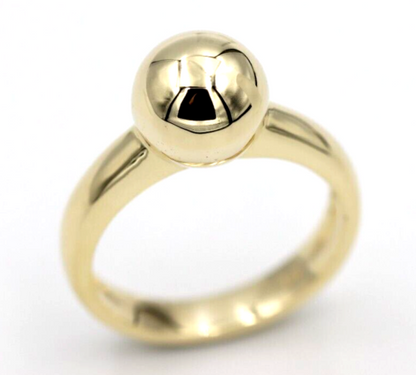 Kaedesigns New Genuine Size N 9ct 9kt Yellow, Rose or White Gold 10mm Full Ball Ring