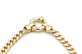 Genuine New 9ct Yellow, Rose or White Gold Solid 19cm Kerb Curb Bracelet with Bolt Ring
