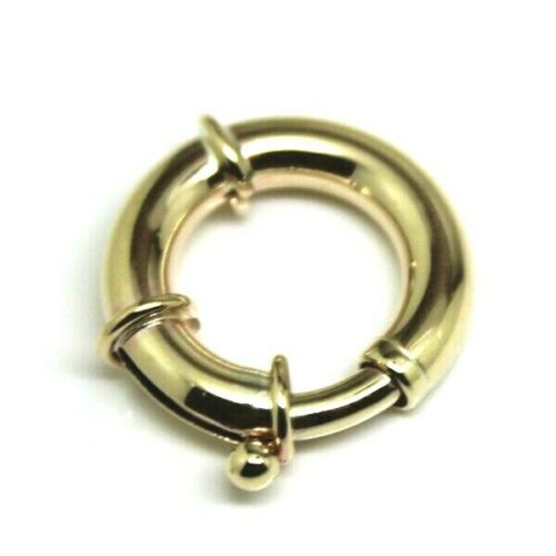 Genuine 15mm 9ct 375 Large Yellow Gold Bolt Ring Clasp