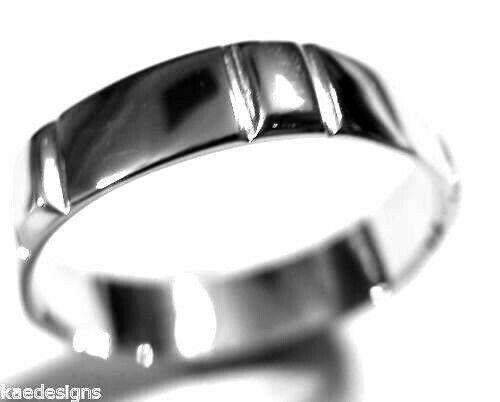 Kaedesigns, New Genuine Solid Sterling Silver Wedding Band Ring 203