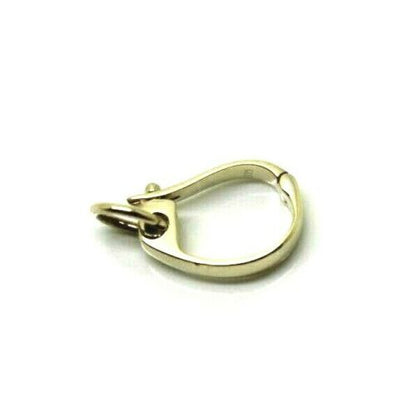 9ct Yellow gold Plain 13mm Enhancer Bail Clasp with loop and soldered jump ring