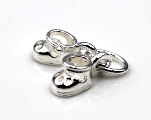 Sterling Silver Sterling Silver Baby Booties Charm / pendant