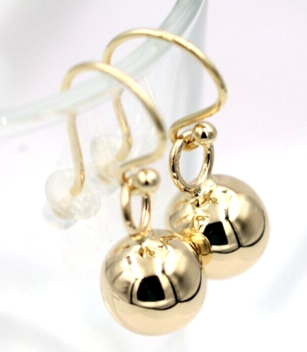 Kaedesigns New 9ct Yellow, Rose or White Gold 10mm Euro Ball Drop Earrings