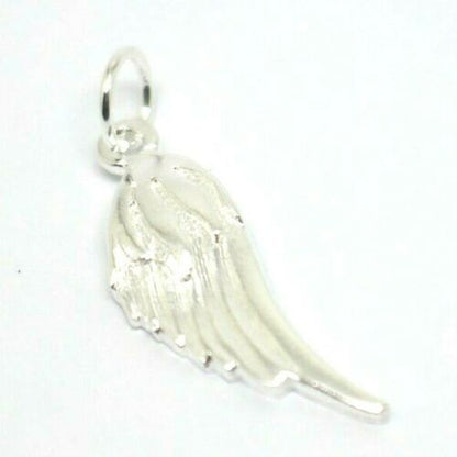 Solid sterling silver 925 Angel Wing charm 3D pendant or charm