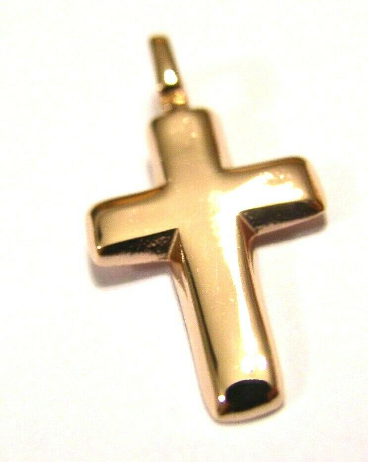 Kaedesigns, Genuine New 9ct 9K 375 Yellow, Rose or White Gold Plain Cross Pendant 285