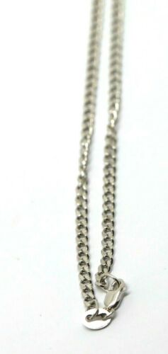 Genuine 9ct 9k Solid White Gold 25cm Kerb Curb Anklet