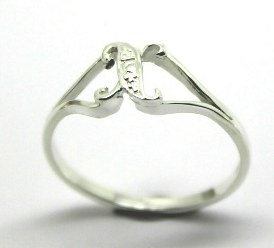 Genuine Delicate 9ct 375 Yellow, Rose or White Gold Initial Ring X