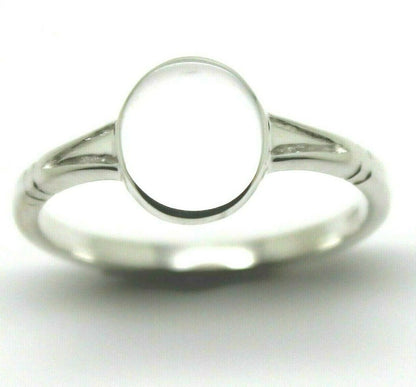 Genuine Size P 1/2  Solid Sterling Silver 925 Oval Signet Ring