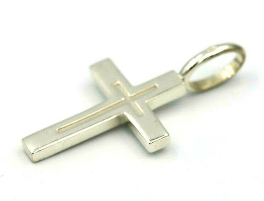 Kaedesigns Large New Genuine Sterling Silver Cross Pendant