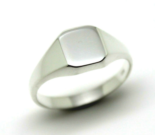 Kaedesigns, Full Genuine Solid 925 Sterling Silver Square Signet Ring 346