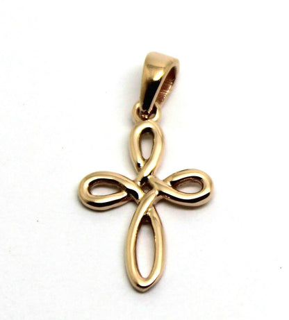 Kaedesigns New Genuine Small 9ct 9K Delicate Yellow, Rose or White Gold Celtic Cross Pendant